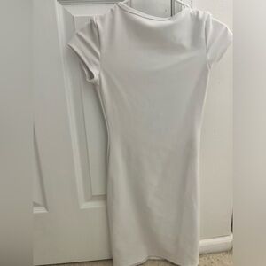 Always Talking Mini Dress White